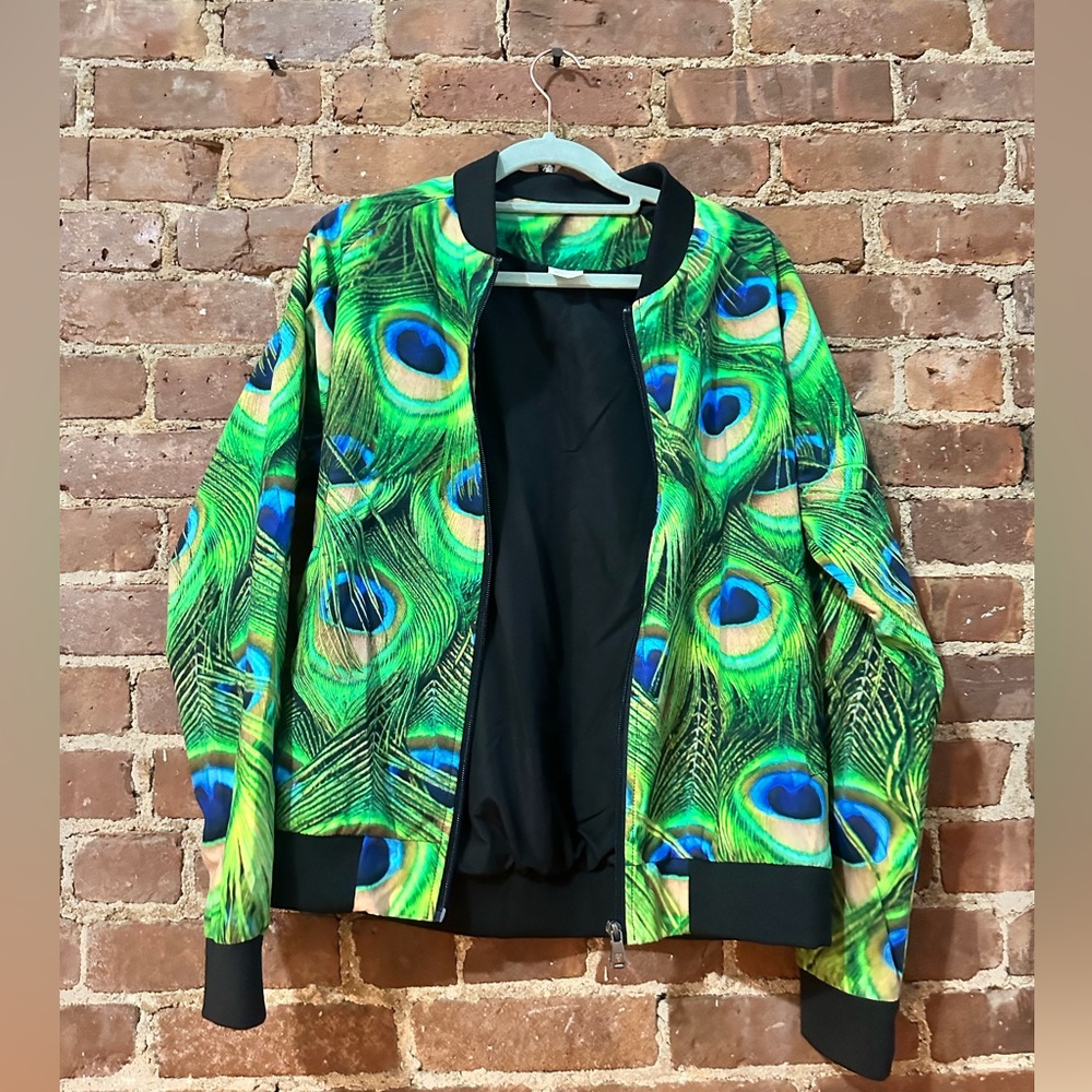 Stunning Peacock Women's Bomber Jacket